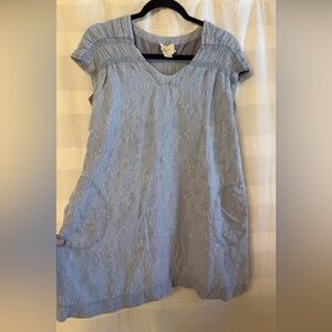 Anthropologie Maeve Light Blue Mini Dress
